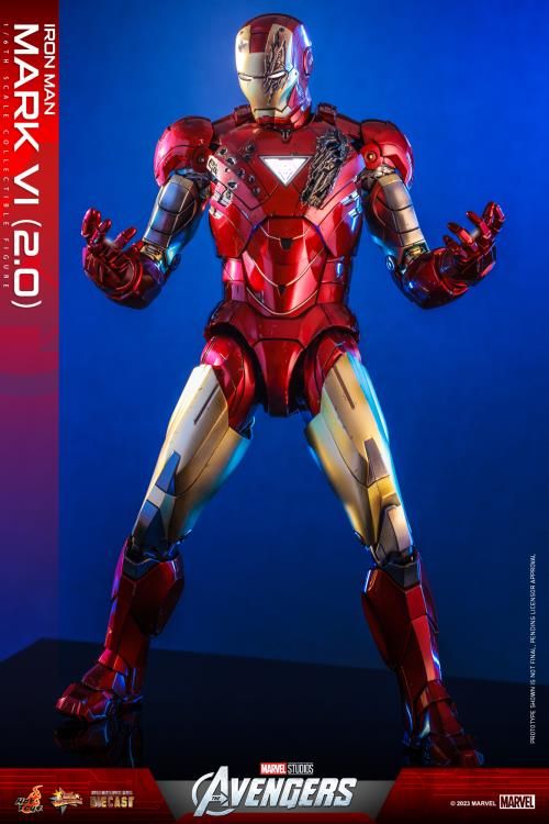 Hot Toys The Avengers Mms D Iron Man Mark Vi Ver And Suit Up Gantry Th Scale