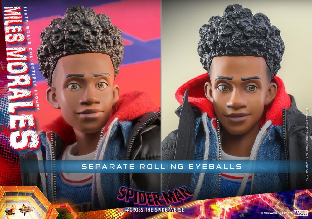 Hot Toys Spider Man Across The Spider Verse Part One MMS Spider Man Miles Morales Th