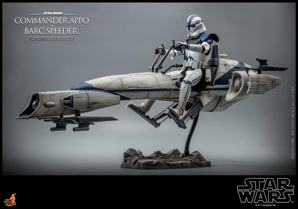 Hot Toys Star Wars The Clone Wars Tms Commander Appo Barc Speeder Th Scale