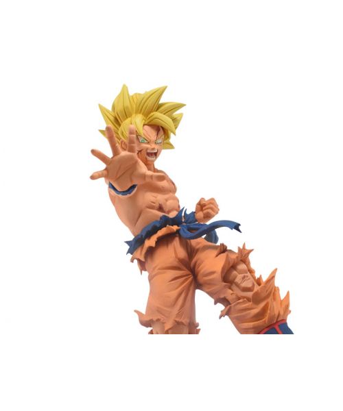 From Dragon Ball Super, this Toyotaro-style Super Saiyan Goku stands around 5 inches tall posed for attack. Pair him with his father Bardock for the full set.