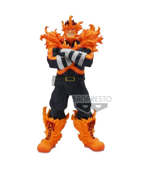 My Hero Academia Age of Heroes Vol.7 Endeavor Enji Todoroki, A.K.AEndeavor, from My Hero Academia joins the Age of Heroes figure line. Standing over 19 cm tall, Endeavor is in his hero suit engulfed in flames.