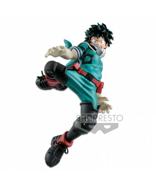 From the popular anime My Hero Academia, Izuku Midoriya joins the King of Artist line in his hero suit sculpted in an attack pose. Bakugo stands at approximately 17cm tall. Add him to your collection today! ,From the popular anime My Hero Academia, Izuku 